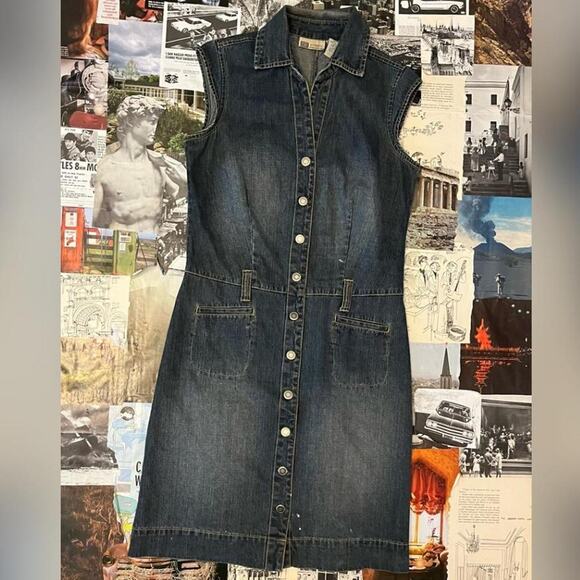 Vintage Faded Glory Denim Mini Dress - Picture 2 of 9